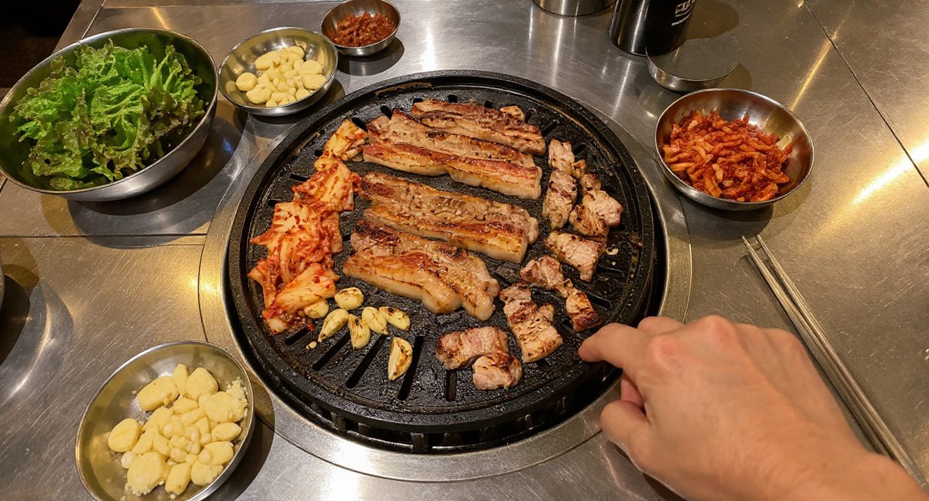 탑뷰 상차림